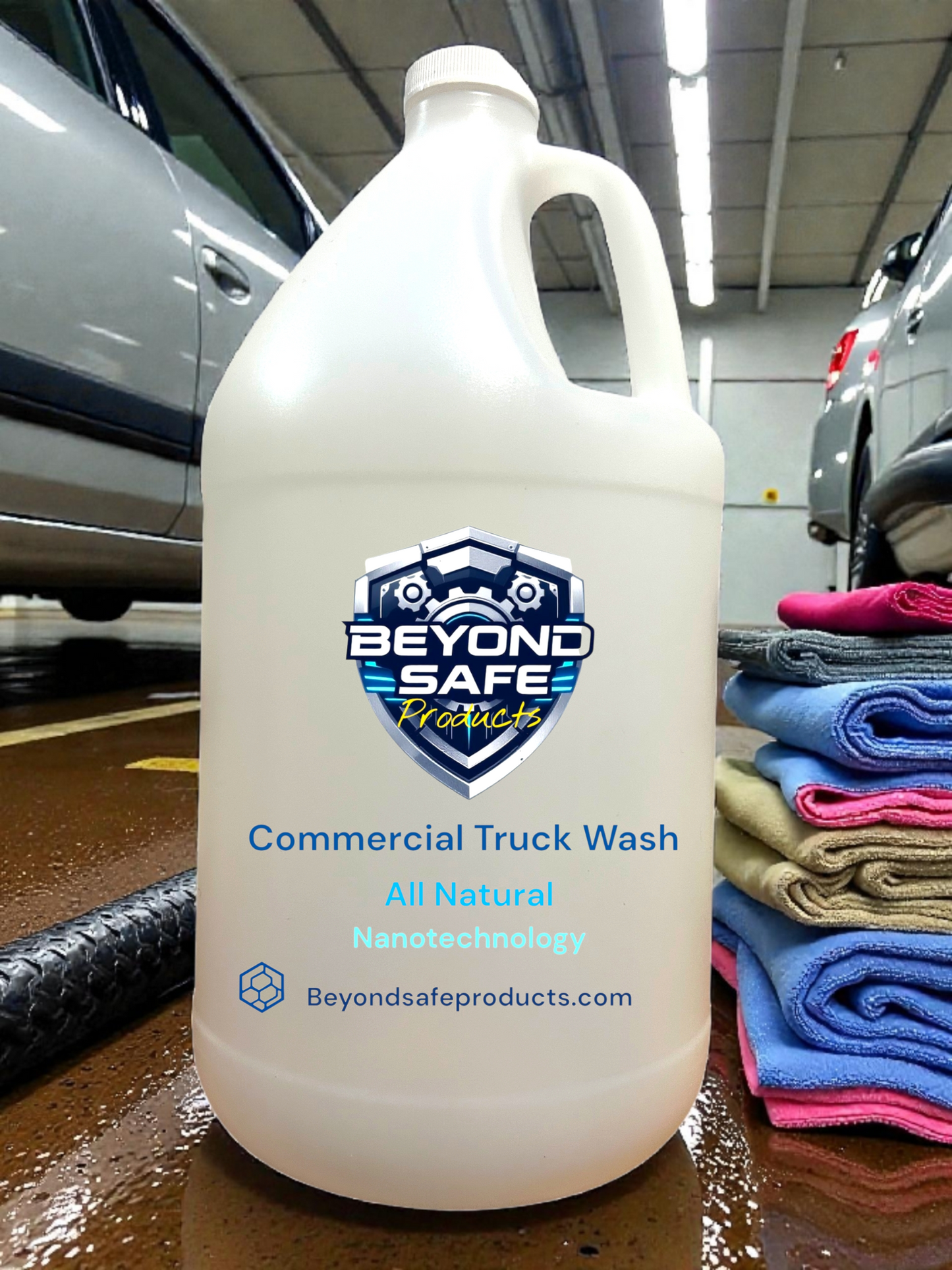 ⭐ Beyond Clean | Fleet Wash | Fleet Cleaner | All-Natural Commercial Truck & Equipment Cleaner | Biodegradable Nanotechnology Formula | Heavy-Duty Degreasing for Trucks, Fleets & Industrial Vehicles