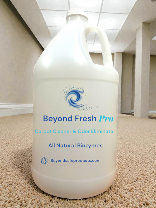 ⭐ Beyond Fresh Pro™ – Bio-Enzymatic Carpet & Floor Cleaner | All-Natural, Eco-Friendly Formula | Odor Eliminator & Deep Cleaner | By Beyond Safe Products